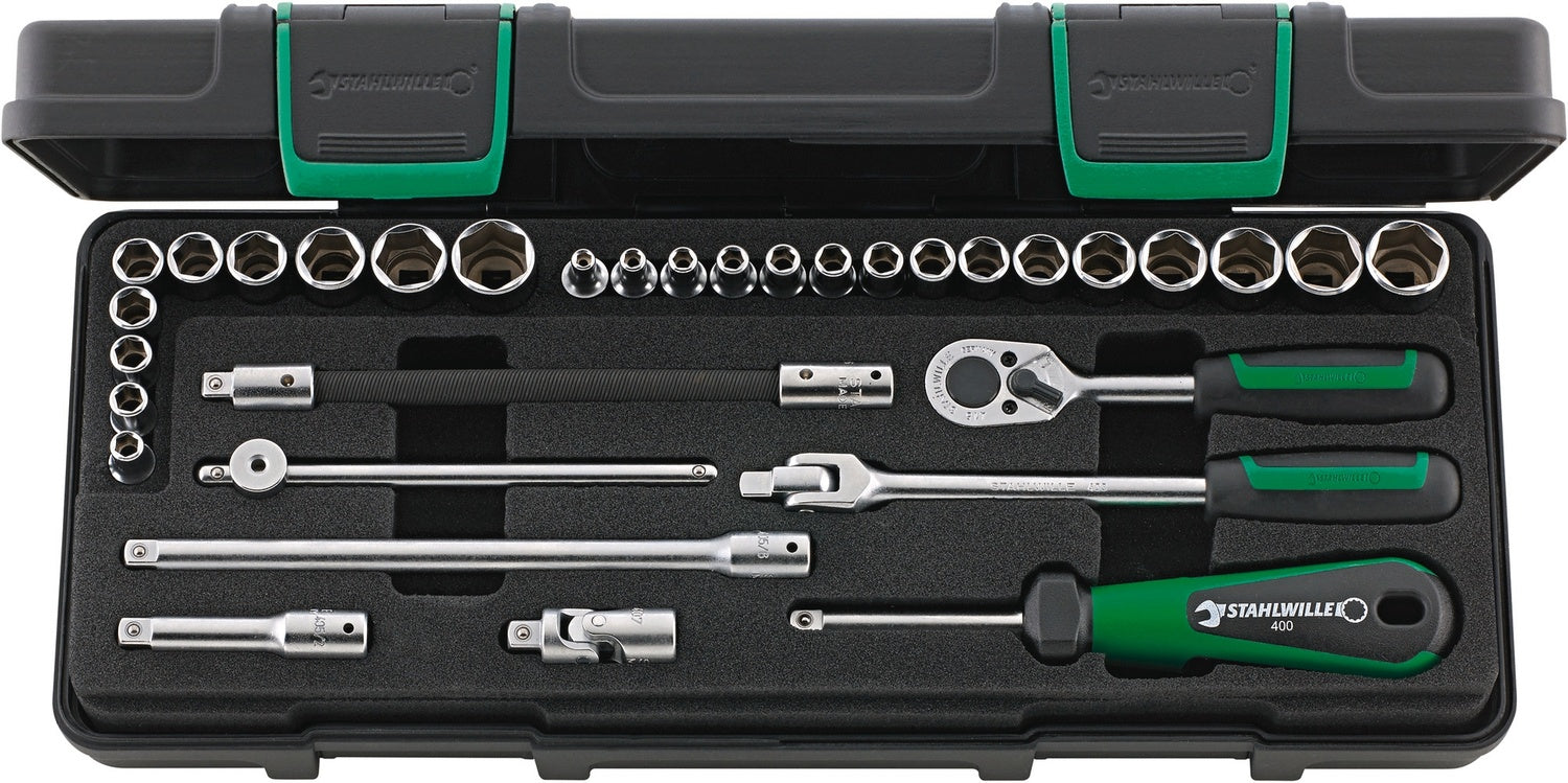 STAHLWILLE 40ma/25/8 Steckschlüssel Garnitur ZOLL + metrisch Antrieb 6,3mm (1/4") - 96011162