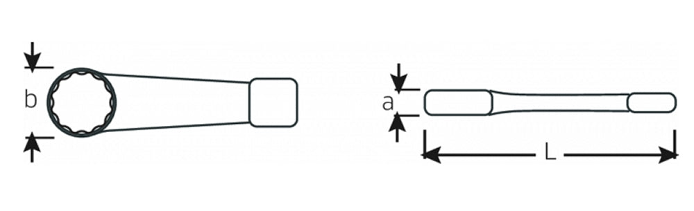 STAHLWILLE 4205 Schlagringschlüssel Schlüsselweite 36mm - 42050036