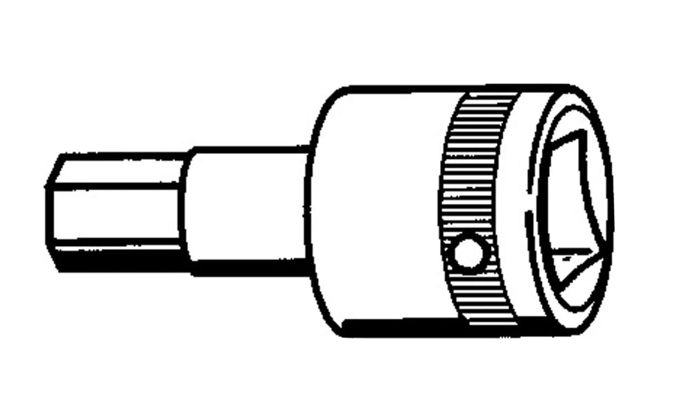 STAHLWILLE 44K INHEX Steckschlüsseleinsatz HX3 3mm kurz Antrieb 6,3mm (1/4") - 01120003