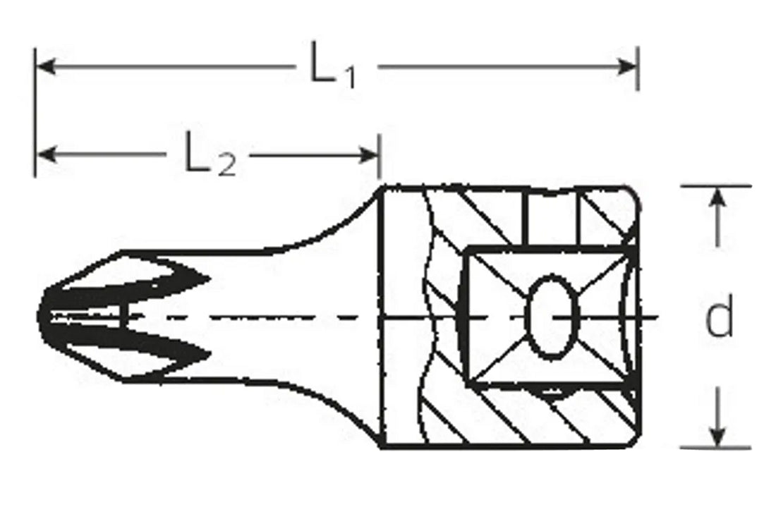 STAHLWILLE 44P/3 Schraubendreheinsatz Kreuzschlitz PH3 - 01290003