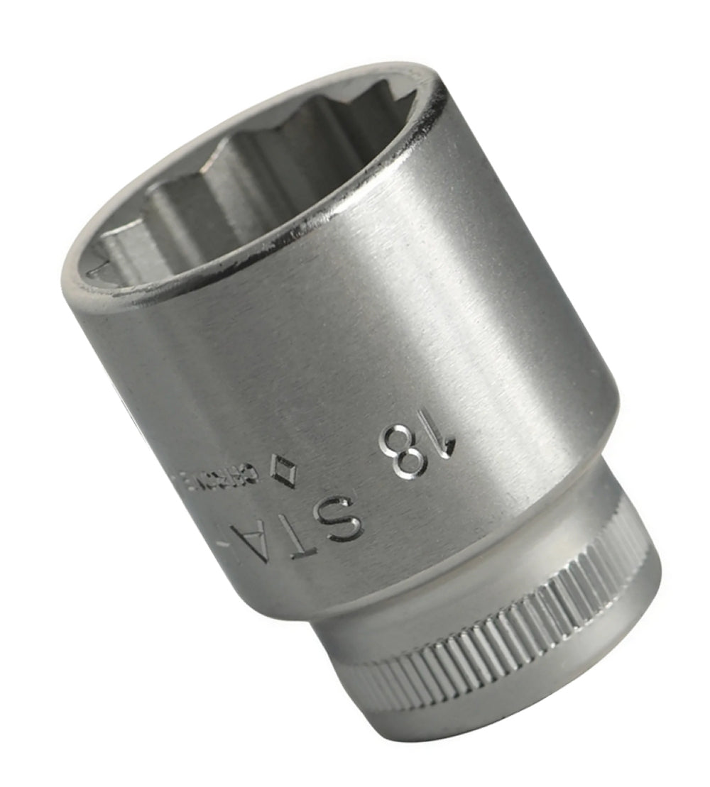 STAHLWILLE 45 Steckschlüsseleinsatz Schlüsselweite 18mm Antrieb 10mm (3/8") - 02010018