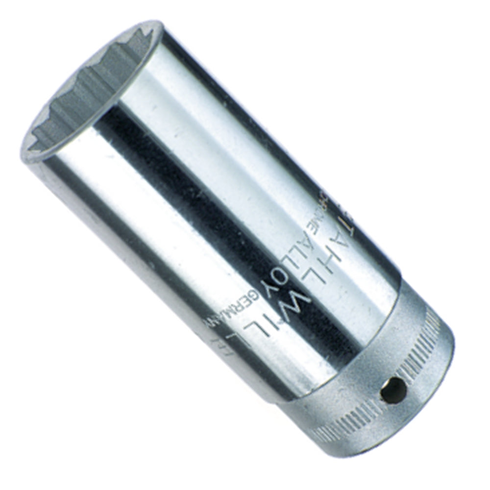 STAHLWILLE 46 Steckschlüsseleinsatz lang Schlüsselweite 19mm Antrieb 10mm (3/8") - 02020019