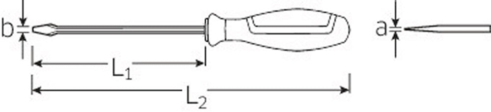 STAHLWILLE 4661 6 Schlitz VDE Schraubendreher - 46613065