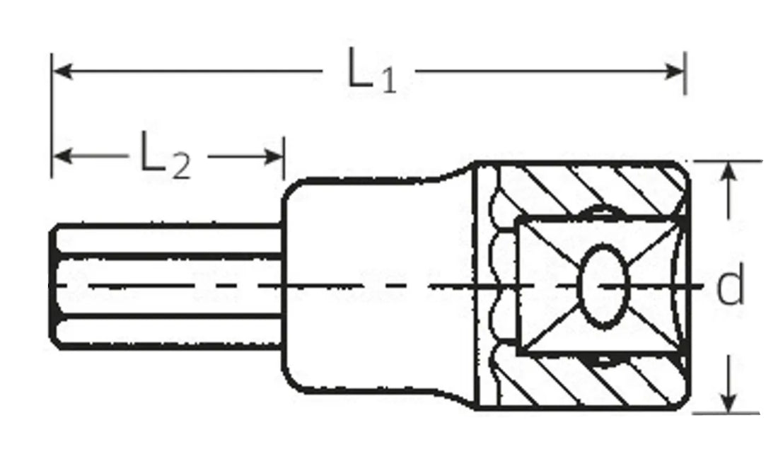 STAHLWILLE 49 5mm INHEX Einsatz kurz Antrieb 10mm (3/8") - 02050005