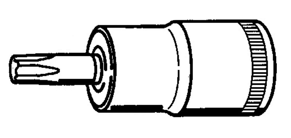 STAHLWILLE 49TX TORX Schraubendreheinsatz T15 Antrieb 10mm (3/8") - 02100015