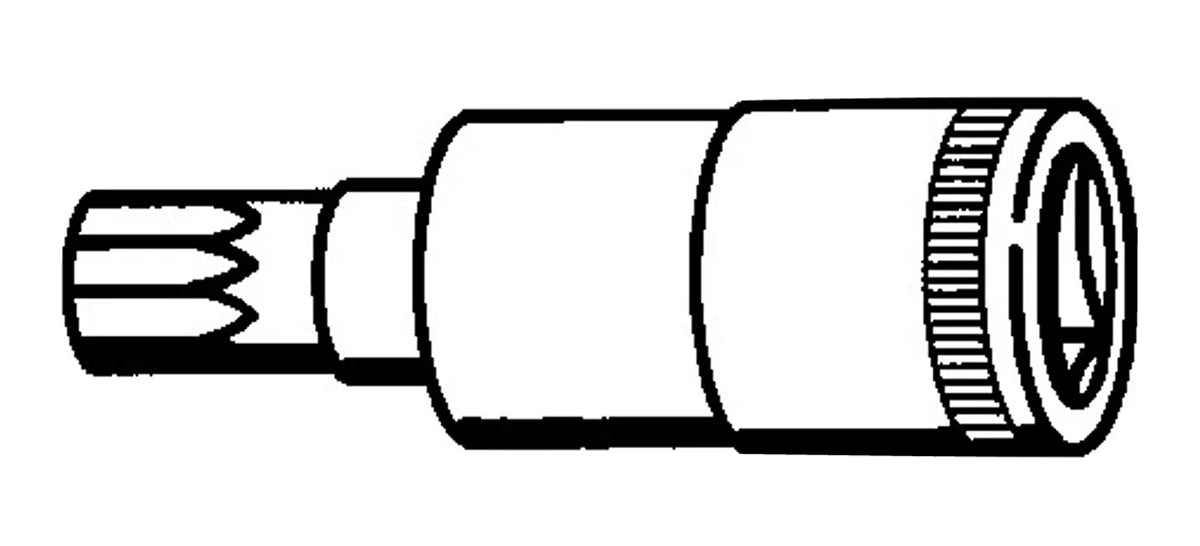 STAHLWILLE 49X Vielzahn XZN Schraubendrehereinsatz M6 Antrieb 10mm (3/8") - 02060006