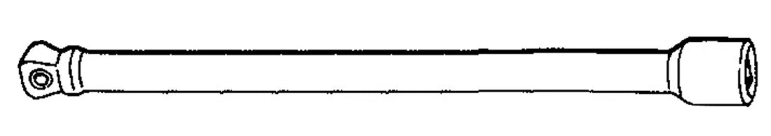 STAHLWILLE 509W/10 Verlängerung mit Wobble-Drive Länge 255mm Antrieb 12,5mm (1/2") - 13010008