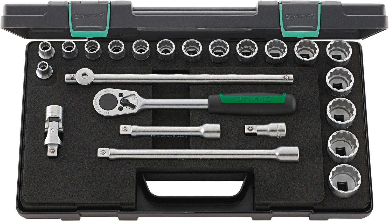 STAHLWILLE 50a/17/6 ZOLL Steckschlüssel Garnitur Antrieb 12,5mm (1/2") - 96035125