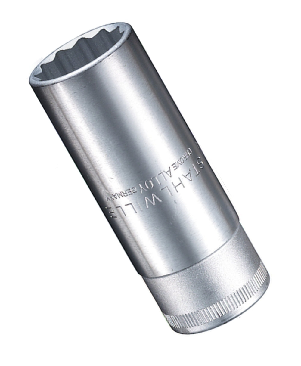 STAHLWILLE 51 Steckschlüsseleinsatz Nuss lang 27mm Antrieb 12,5mm (1/2") - 03020027