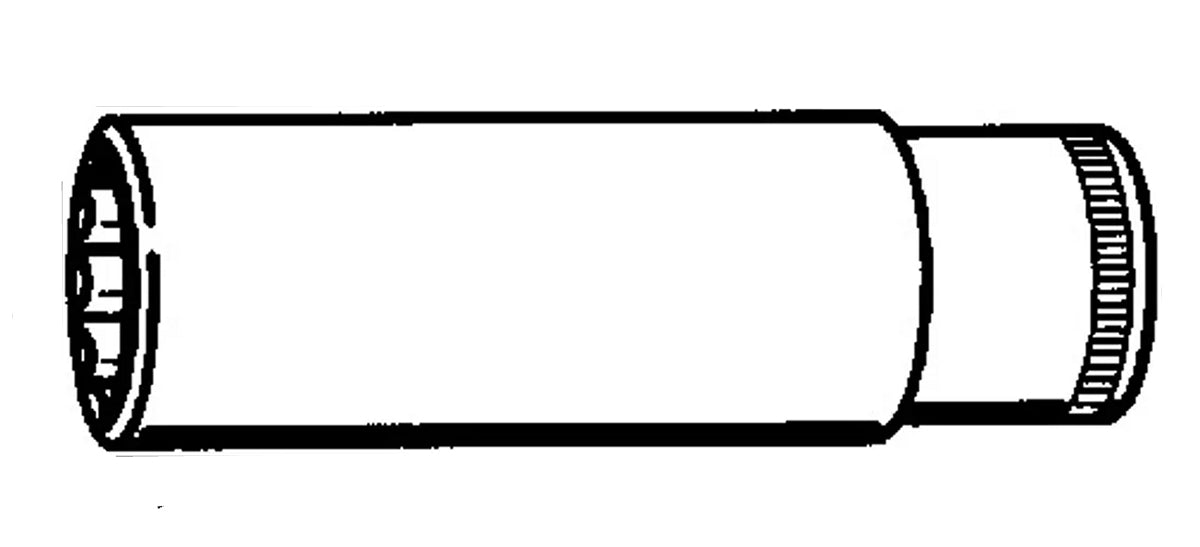 STAHLWILLE 51a ZOLL Steckschlüsseleinsatz Nuss lang 9/16" Antrieb 12,5mm (1/2") - 03420034