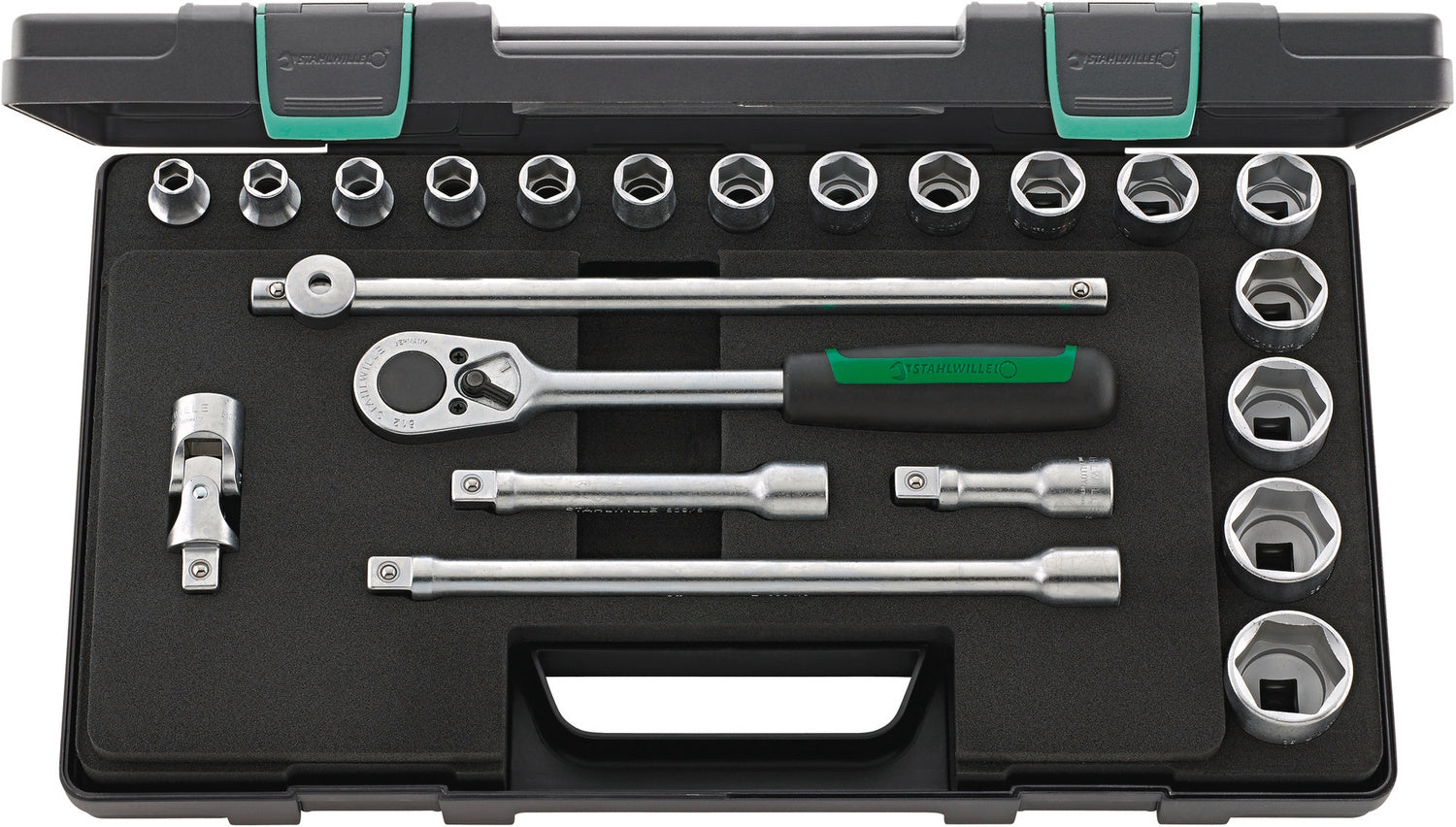 STAHLWILLE 52/16/6QR Steckschlüssel Garnitur Antrieb 12,5mm (1/2") - 96031480