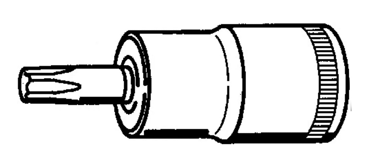 STAHLWILLE 54TXB TORX Bit Einsatz mit Bohrung T27 Antrieb 12,5mm (1/2") - 03110027