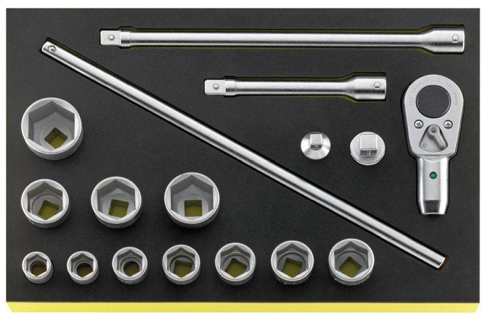 STAHLWILLE TCS 55/11/6 Werkzeugsortiment Einlage 17 teilig Antrieb 20mm (3/4") - 96830221