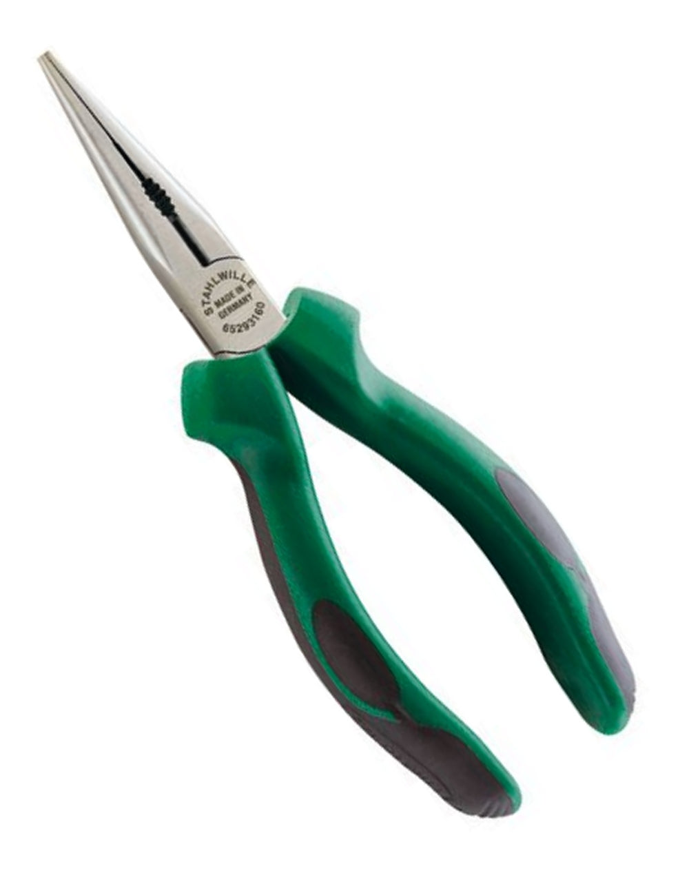 STAHLWILLE 6529 Flachrundzange mit Schneide Länge 200mm - 65293200