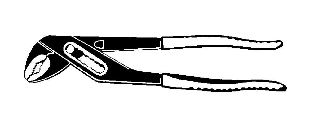 STAHLWILLE 6551 Wasserpumpenzangen Länge 240mm - 65516240