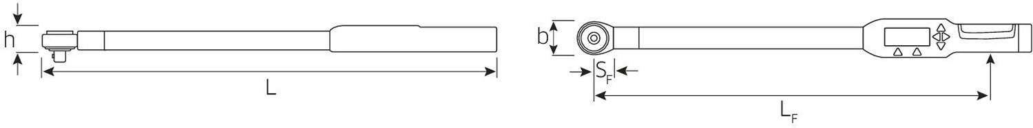 STAHLWILLE 713R/20 Elektronischer Drehwinkel-Drehmomentschlüssel SENSOTORK® mit Einsteckwerkzeug Umschaltknarre - 96501620