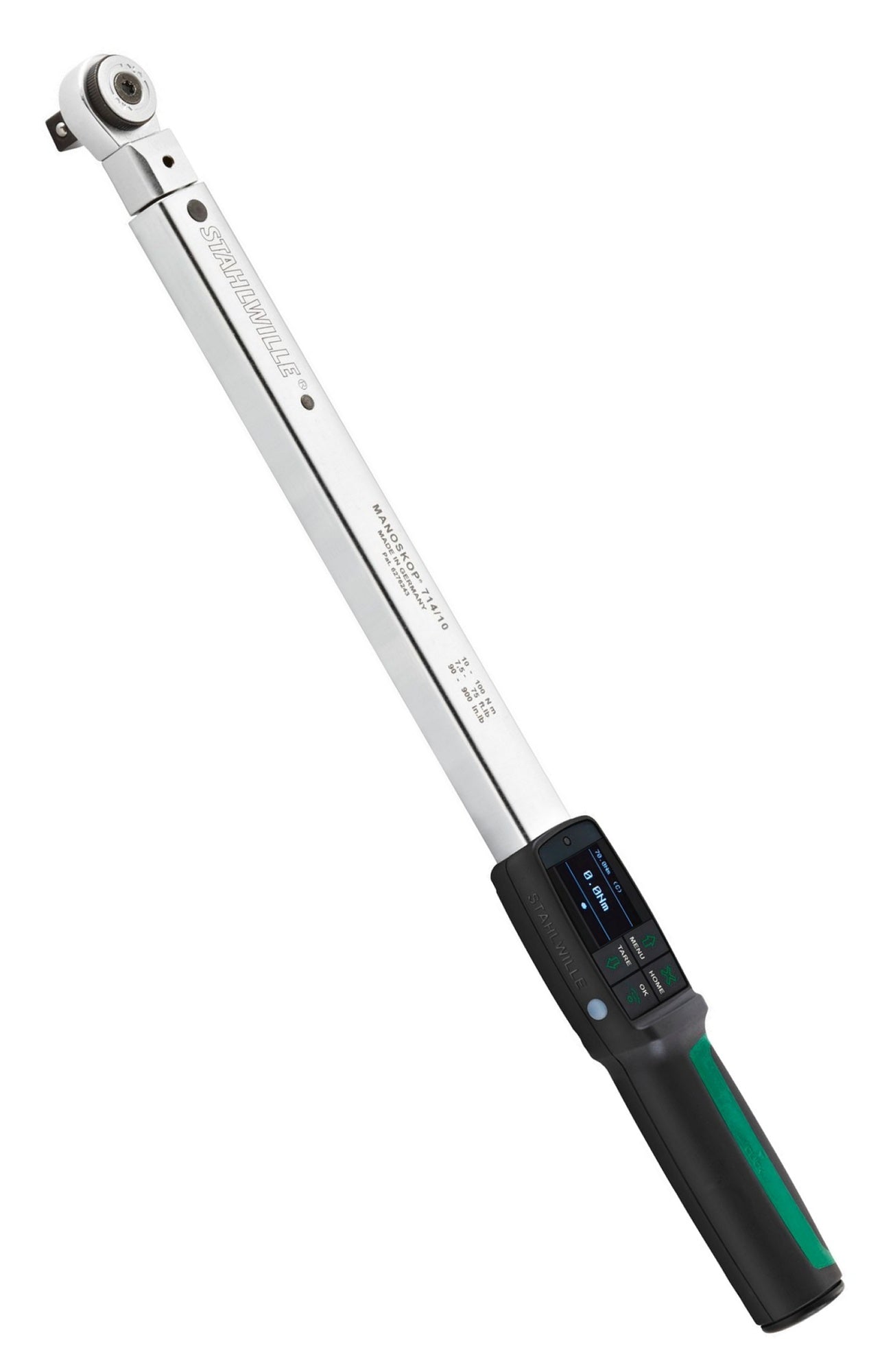 STAHLWILLE 714R/10 Drehwinkel Drehmomentschlüssel MANOSKOP® mit Einsteckwerkzeug Umschaltknarre - 96501010