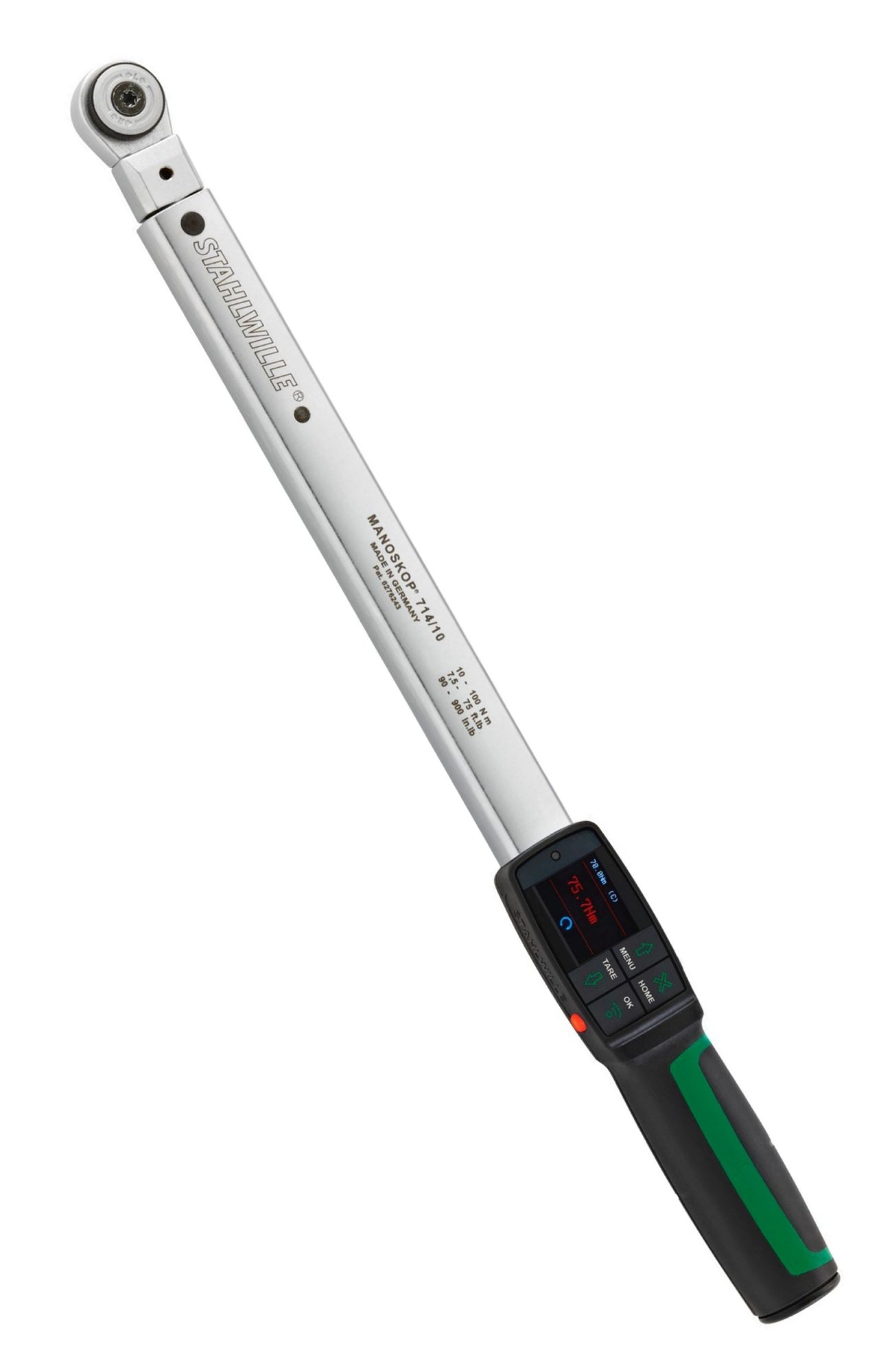 STAHLWILLE 714R/10 Drehwinkel Drehmomentschlüssel MANOSKOP® mit Einsteckwerkzeug Umschaltknarre - 96501010