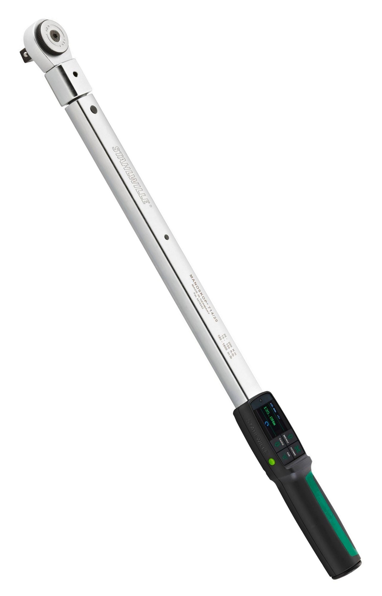 STAHLWILLE 714R/20 Drehwinkel Drehmomentschlüssel MANOSKOP® mit Einsteckwerkzeug Umschaltknarre - 96501020