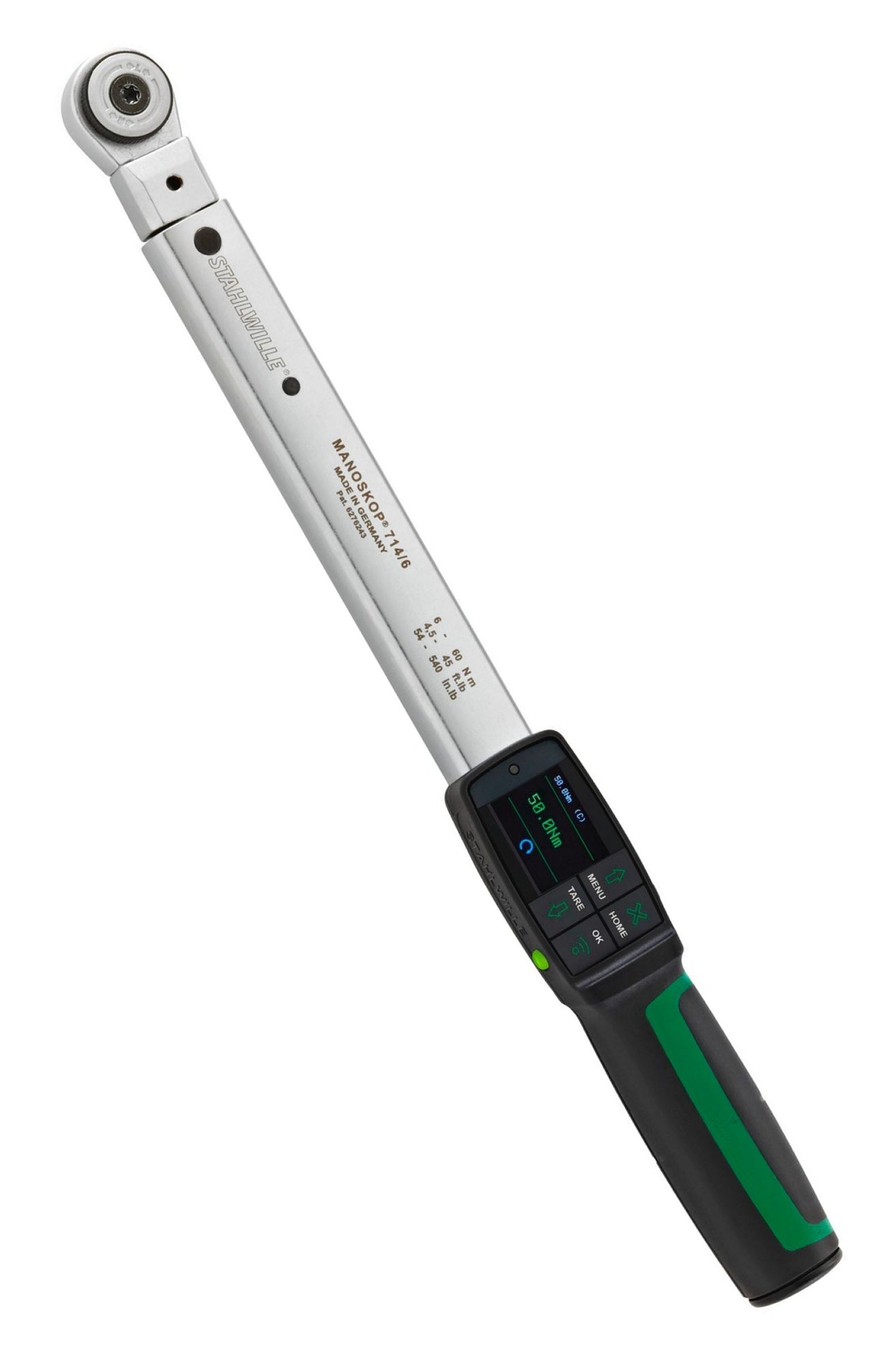 STAHLWILLE 714R/6 Drehwinkel Drehmomentschlüssel MANOSKOP® mit Einsteckwerkzeug Umschaltknarre - 96501006