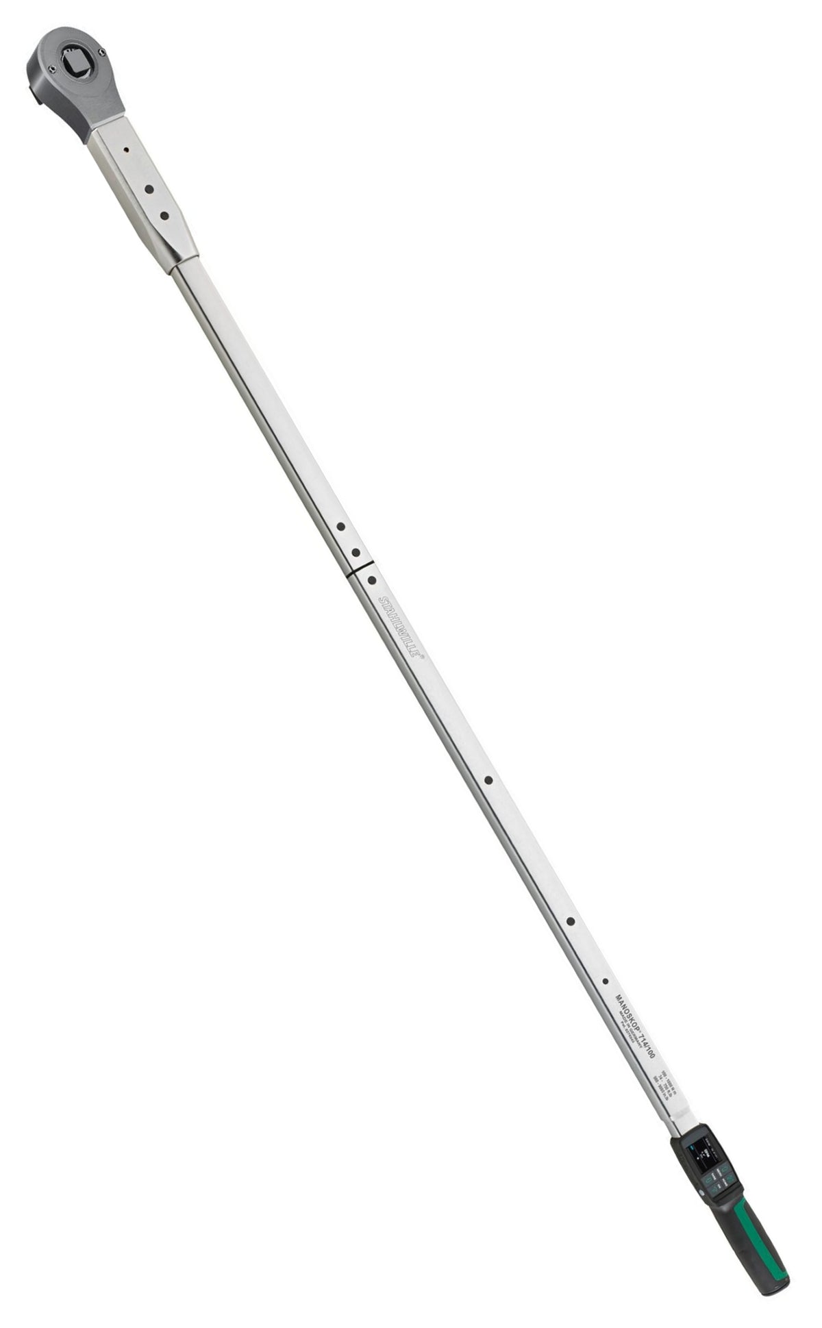STAHLWILLE 714R/100 Drehwinkel Drehmomentschlüssel MANOSKOP® mit Einsteckwerkzeug Umschaltknarre - 96501100