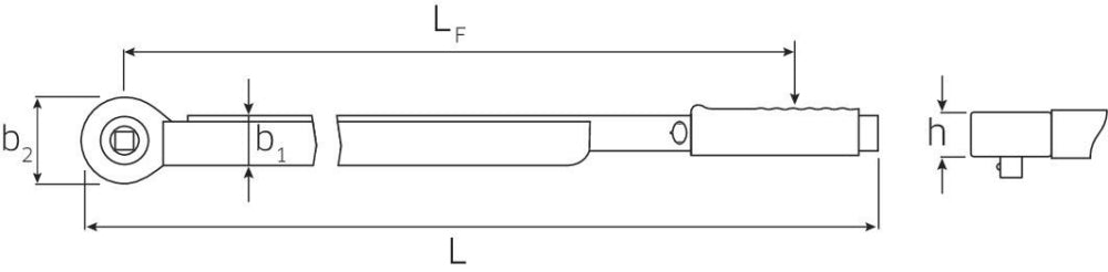 STAHLWILLE 721Nf/80 Drehmomentschlüssel mit Ratschenkopf 160-800Nm - 50200081