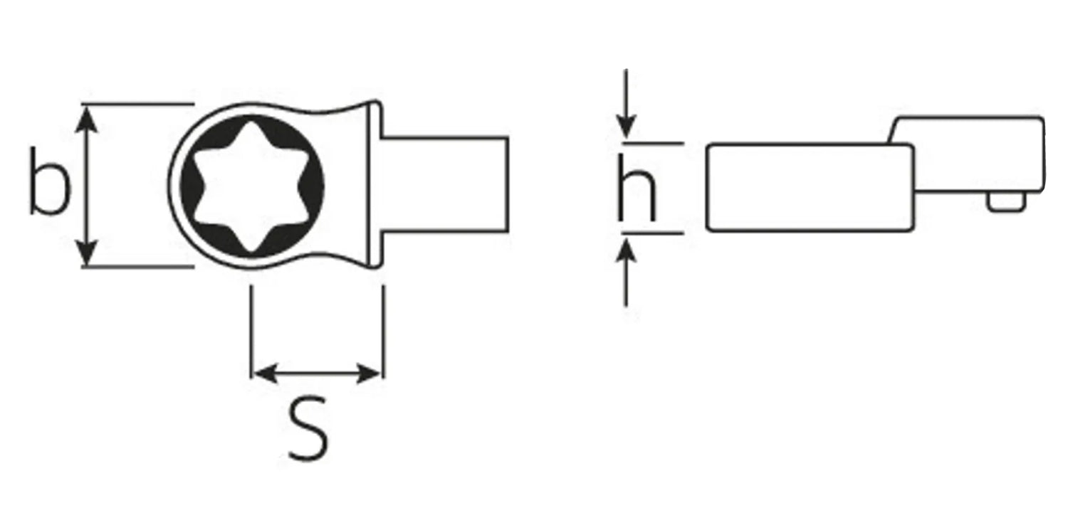 STAHLWILLE 732TX/10 E6 TORX®-Einsteckwerkzeug 9x12mm - 58291006
