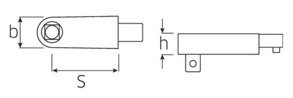 STAHLWILLE 734L/5 Vierkant Einsteckwerkzeug 10mm (3/8") Antrieb - 58242005