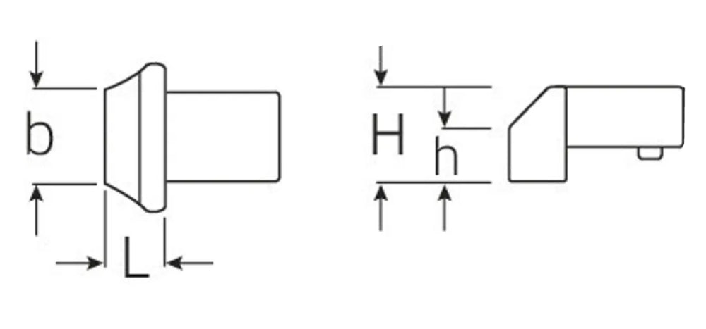 STAHLWILLE 737 Größe 10 Anschweiß Einsteckwerkzeug 9x12mm - 58270010
