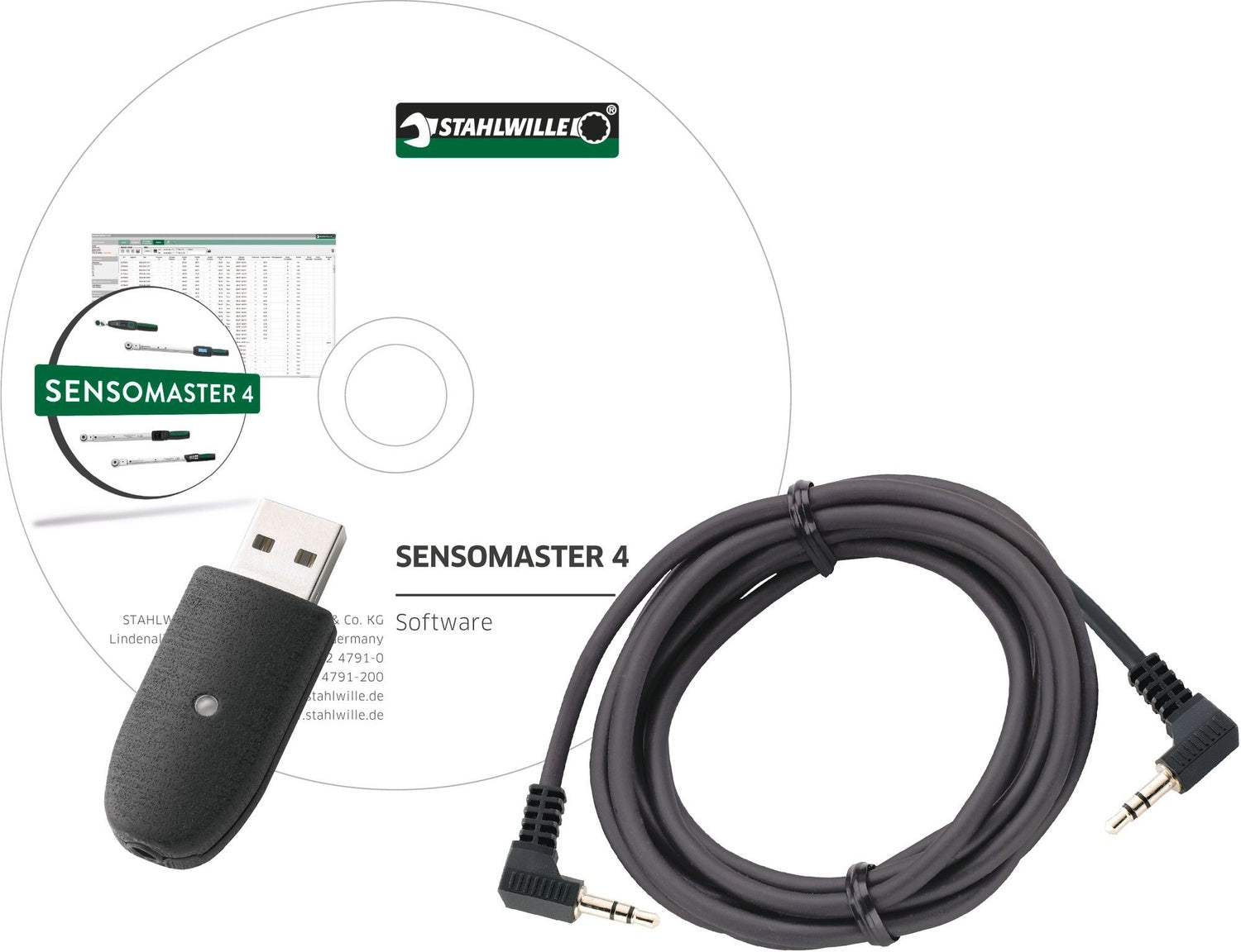 STAHLWILLE 7759-5 USB Adapter Klinkenstecker Kabel Software SENSOMASTER 4 - 96583630