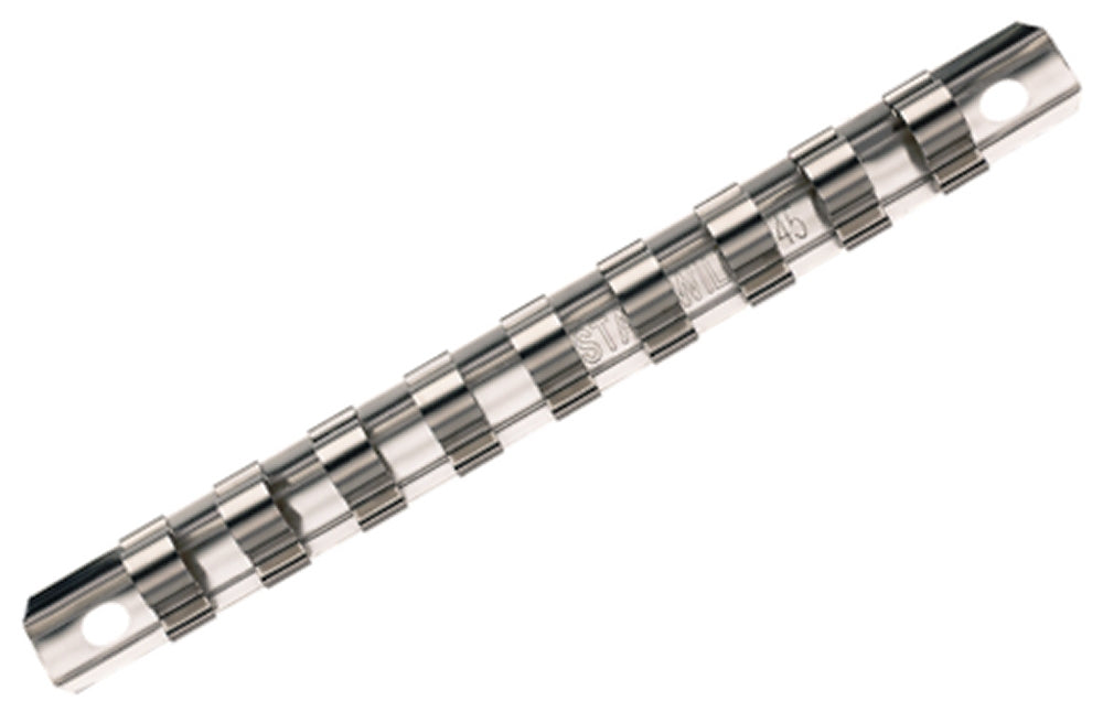 STAHLWILLE Clip-Leiste 45CL-1 Größe 1 für Nüsse 10mm (3/8")Länge 200mm - 80450001
