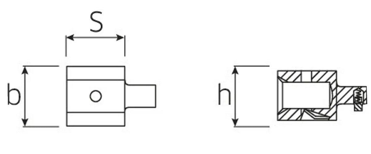 STAHLWILLE 7370/40 Einsteckadapter für Drehmomentschlüssel - 58290040