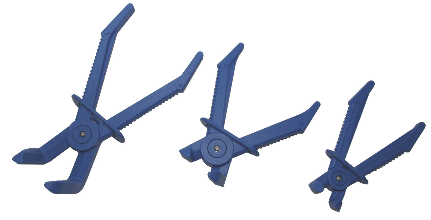 ASTA A-3FLEX1 Satz Schlauchabklemmzangen 90° abgewinkelt aus Kunststoff 3 teilig