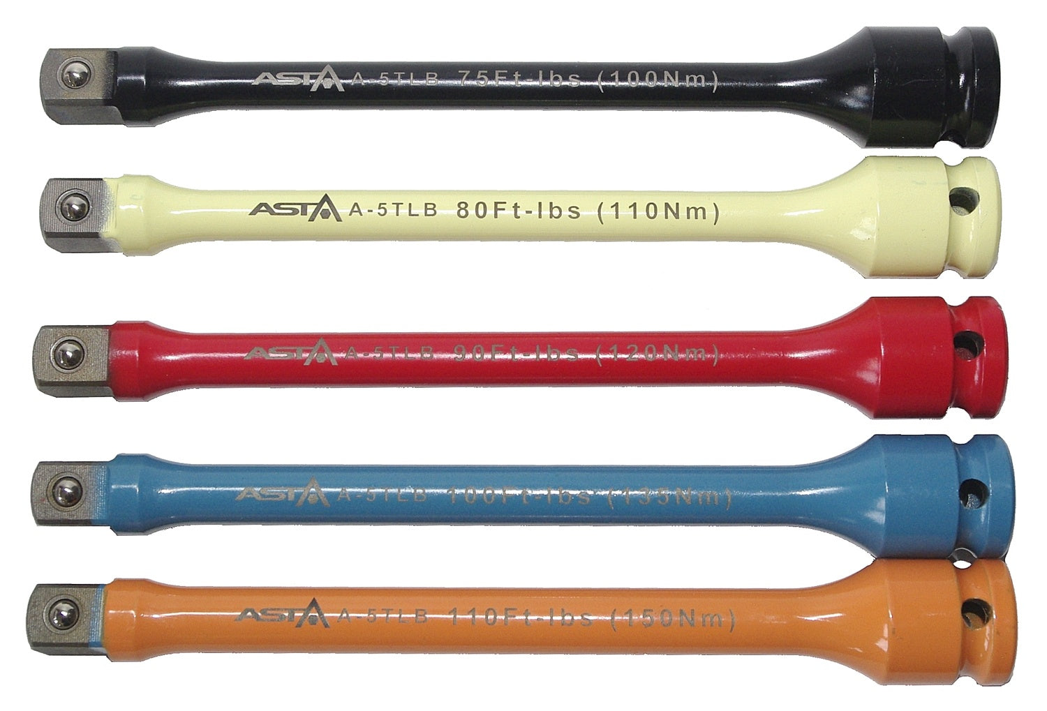 ASTA A-5TLB Satz Torsionsstab 100 - 110 - 120 - 135 - 150 Nm 5 teilig