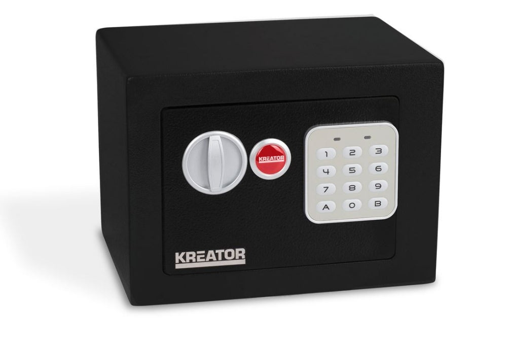 KREATOR KRT692007 Minitresor Safe Tresor mit elektronischem Code Zahlenschloß