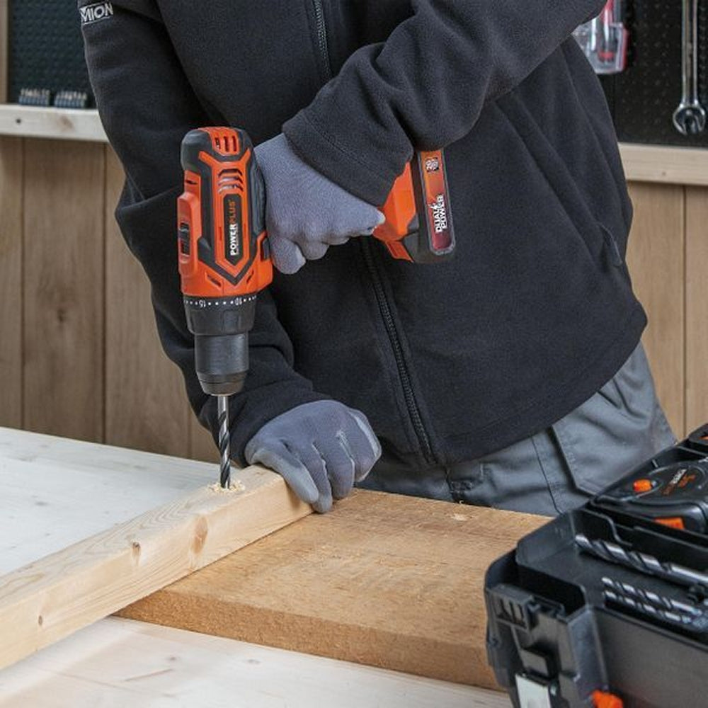 VARO POWDP15300 Powerplus Set Bohrschrauber 20V mit Akku 20V 2.0Ah und Ladegerät