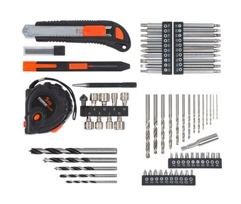 VARO POWDP15300 Powerplus Set Bohrschrauber 20V mit Akku 20V 2.0Ah und Ladegerät