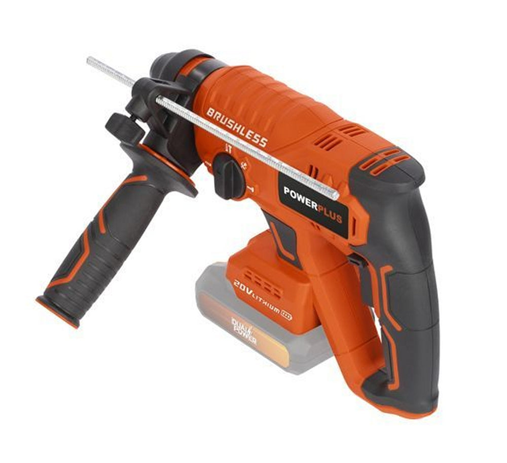 VARO POWDP15630 Set Bohrhammer bürstenlos 20V Meißel Bohrspitzen ohne Akku und Ladegerät