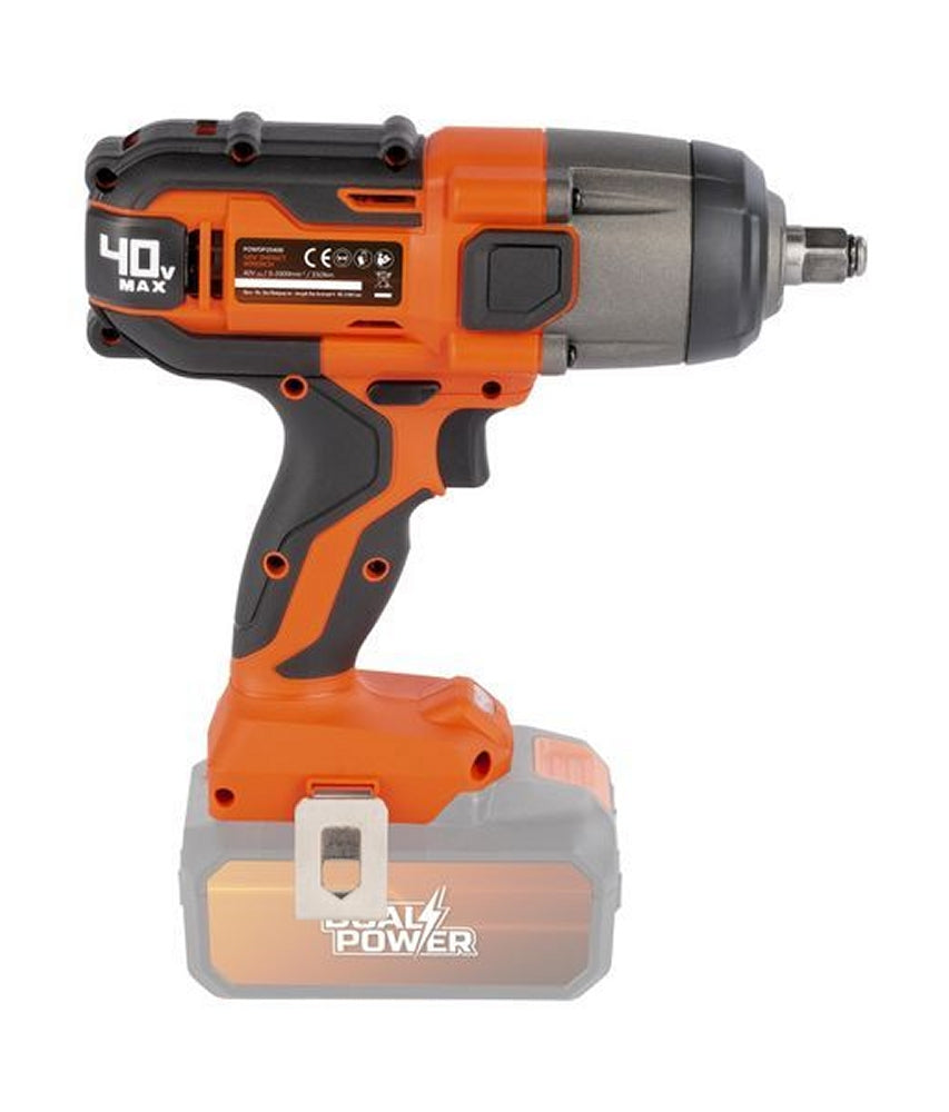 VARO POWDP20400 Powerplus Schlagschrauber 40V 350Nm ohne Akku und Ladegerät Dualpower