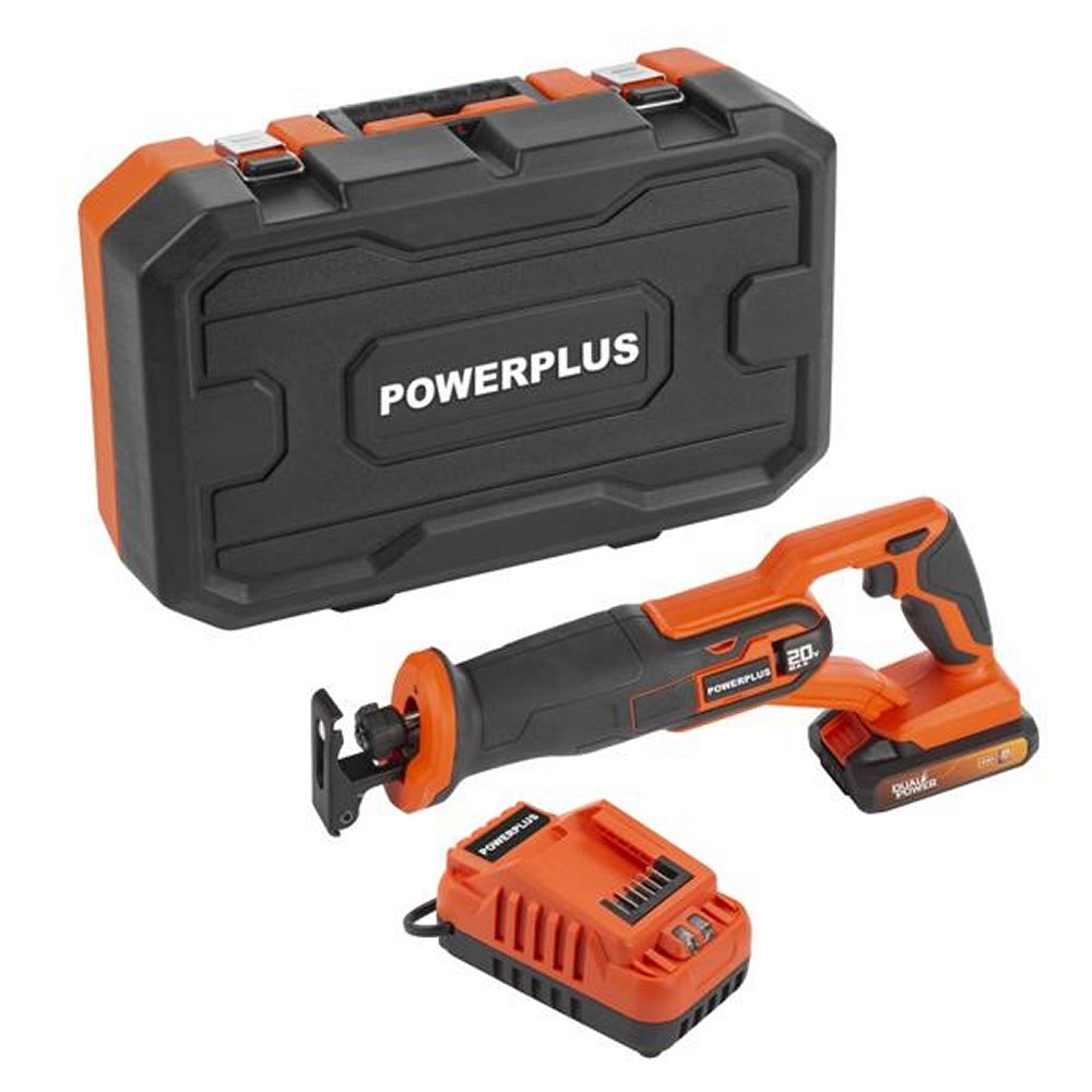 VARO POWDP25111 Set Powerplus Akku Säbelsäge 20V mit Akku und Ladegerät Dualpower