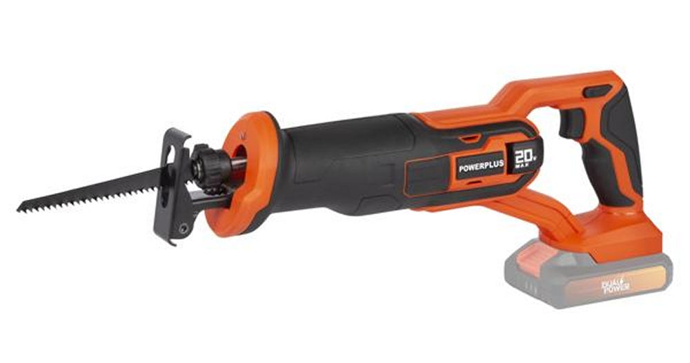 VARO POWDP25111 Set Powerplus Akku Säbelsäge 20V mit Akku und Ladegerät Dualpower