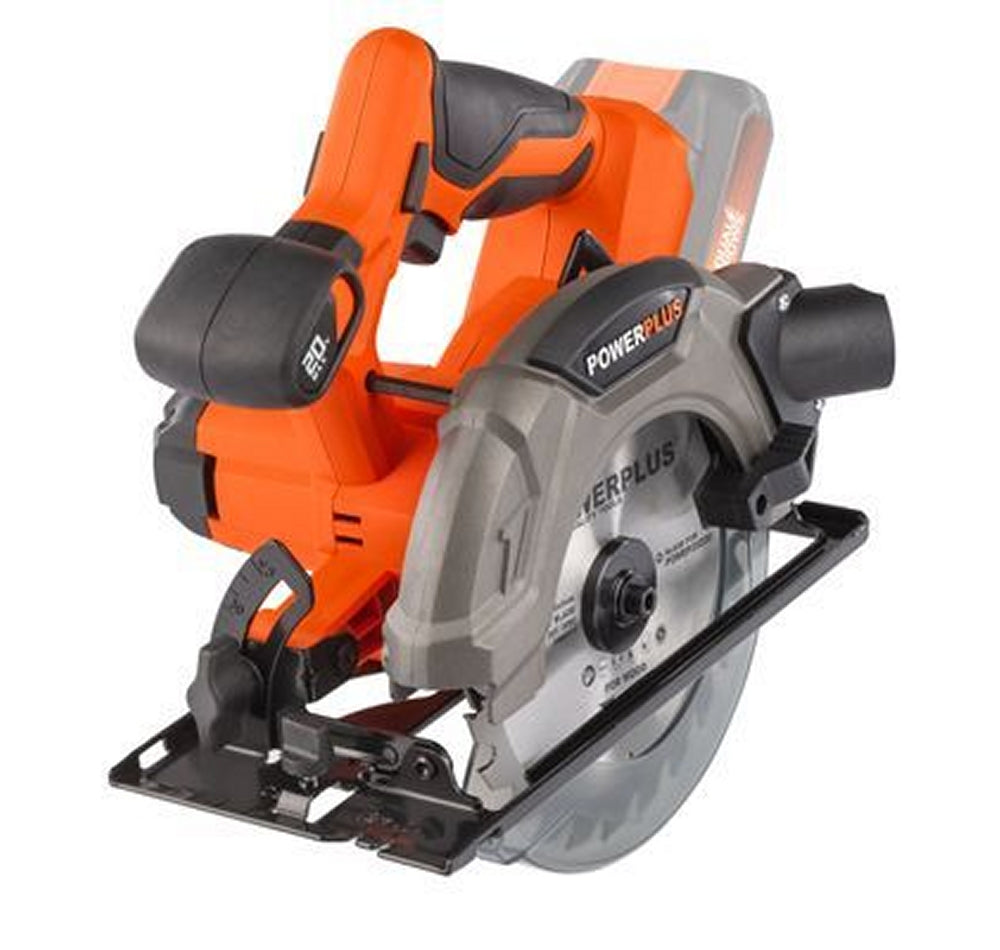 VARO POWDP25200 Powerplus Handkreissäge 20V Ø165mm mit Sägeblatt ohne Batterie und Ladegerät