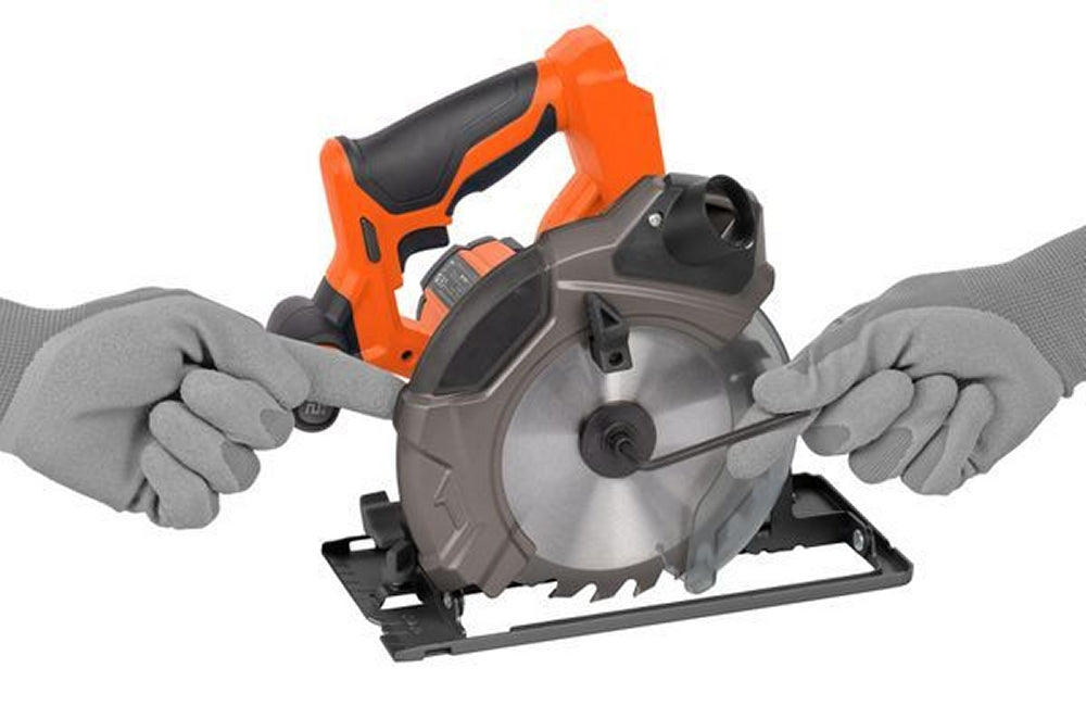 VARO POWDP25200 Powerplus Handkreissäge 20V Ø165mm mit Sägeblatt ohne Batterie und Ladegerät