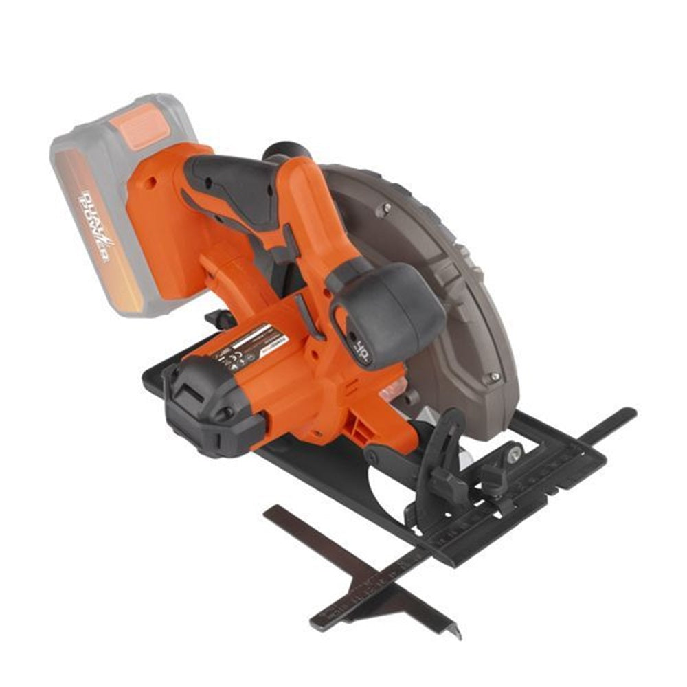 VARO POWDP25230 Powerplus Handkreissäge 40V Ø185mm mit Sägeblatt ohne Batterie und Ladegerät