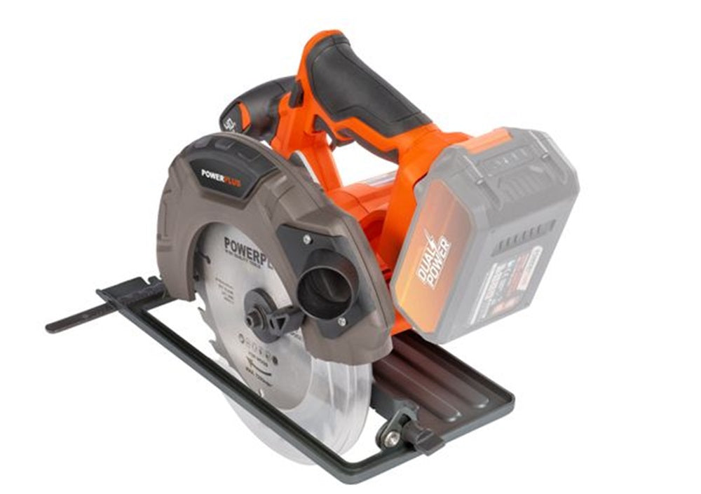 VARO POWDP25230 Powerplus Handkreissäge 40V Ø185mm mit Sägeblatt ohne Batterie und Ladegerät