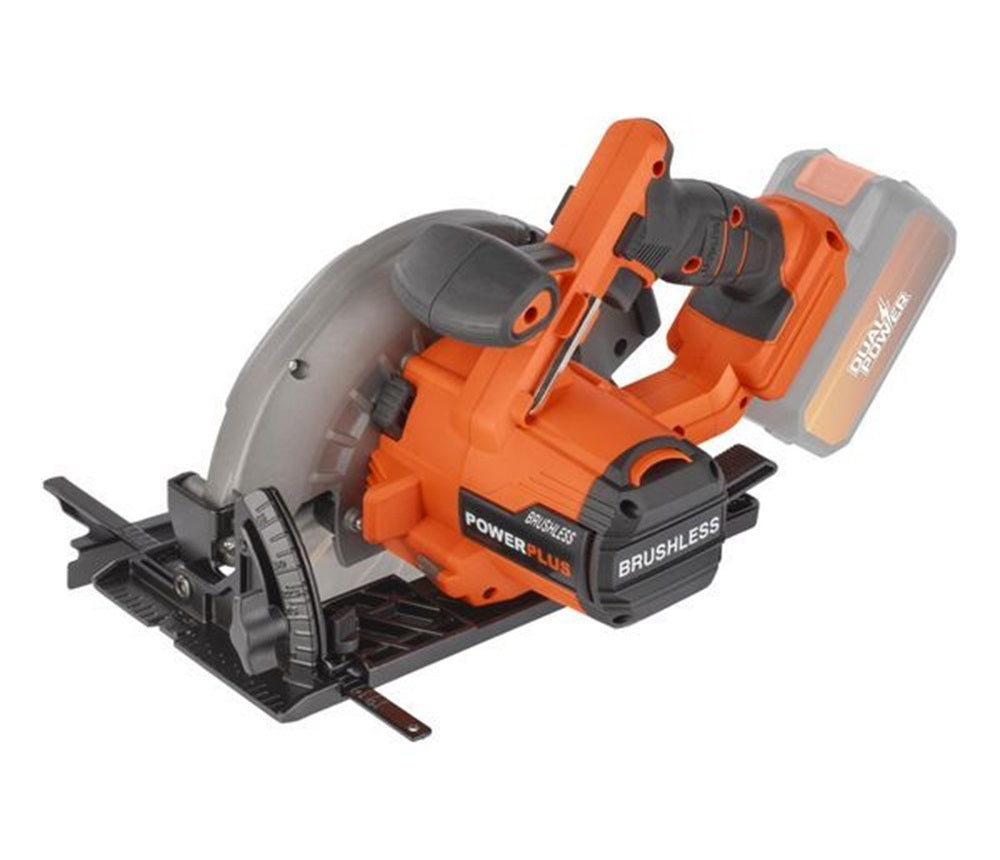 VARO POWDP25260 Powerplus Handkreissäge bürstenlos 40V Ø190mm mit Sägeblatt ohne Batterie und Ladegerät