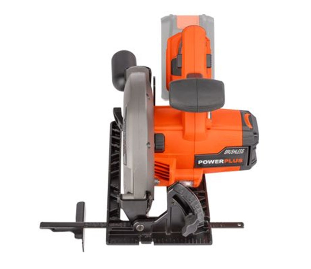 VARO POWDP25260 Powerplus Handkreissäge bürstenlos 40V Ø190mm mit Sägeblatt ohne Batterie und Ladegerät