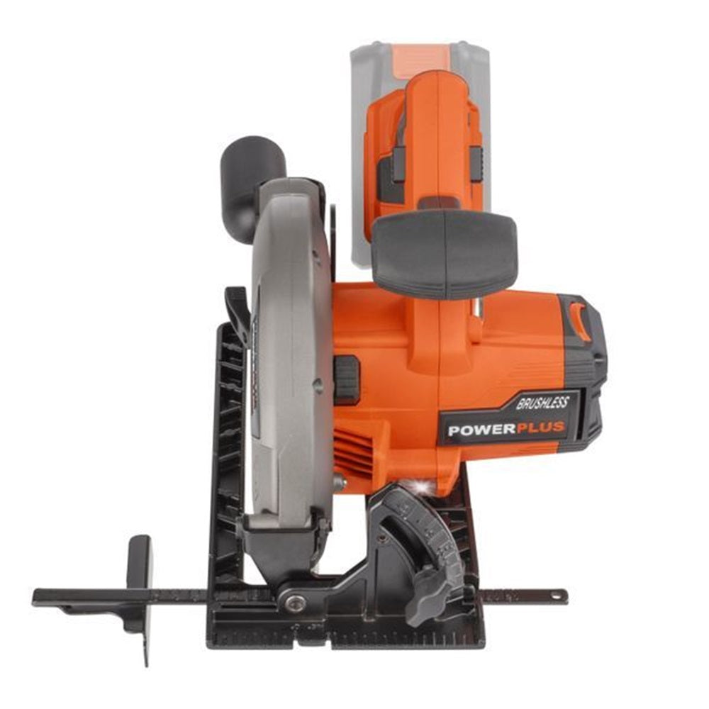 VARO POWDP25260 Powerplus Handkreissäge bürstenlos 40V Ø190mm mit Sägeblatt ohne Batterie und Ladegerät