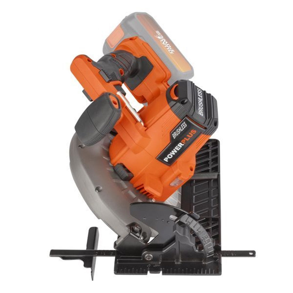 VARO POWDP25260 Powerplus Handkreissäge bürstenlos 40V Ø190mm mit Sägeblatt ohne Batterie und Ladegerät