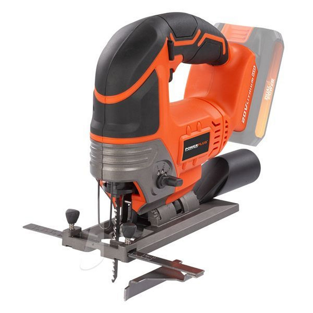 VARO POWDP25300 Powerplus Akku Stichsäge 20V mit Zubehör ohne Batterie und Ladegerät